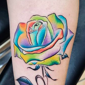 Tattoos - Watercolor Rose - 142426
